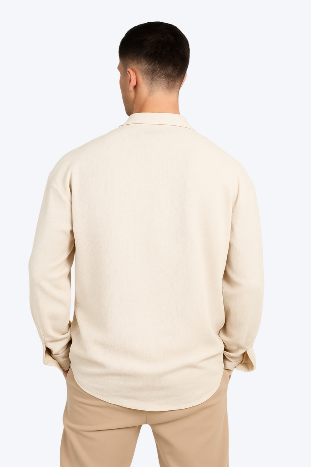 CHEMISE "SIGNATURE ÉLÉGANCE" - BEIGE