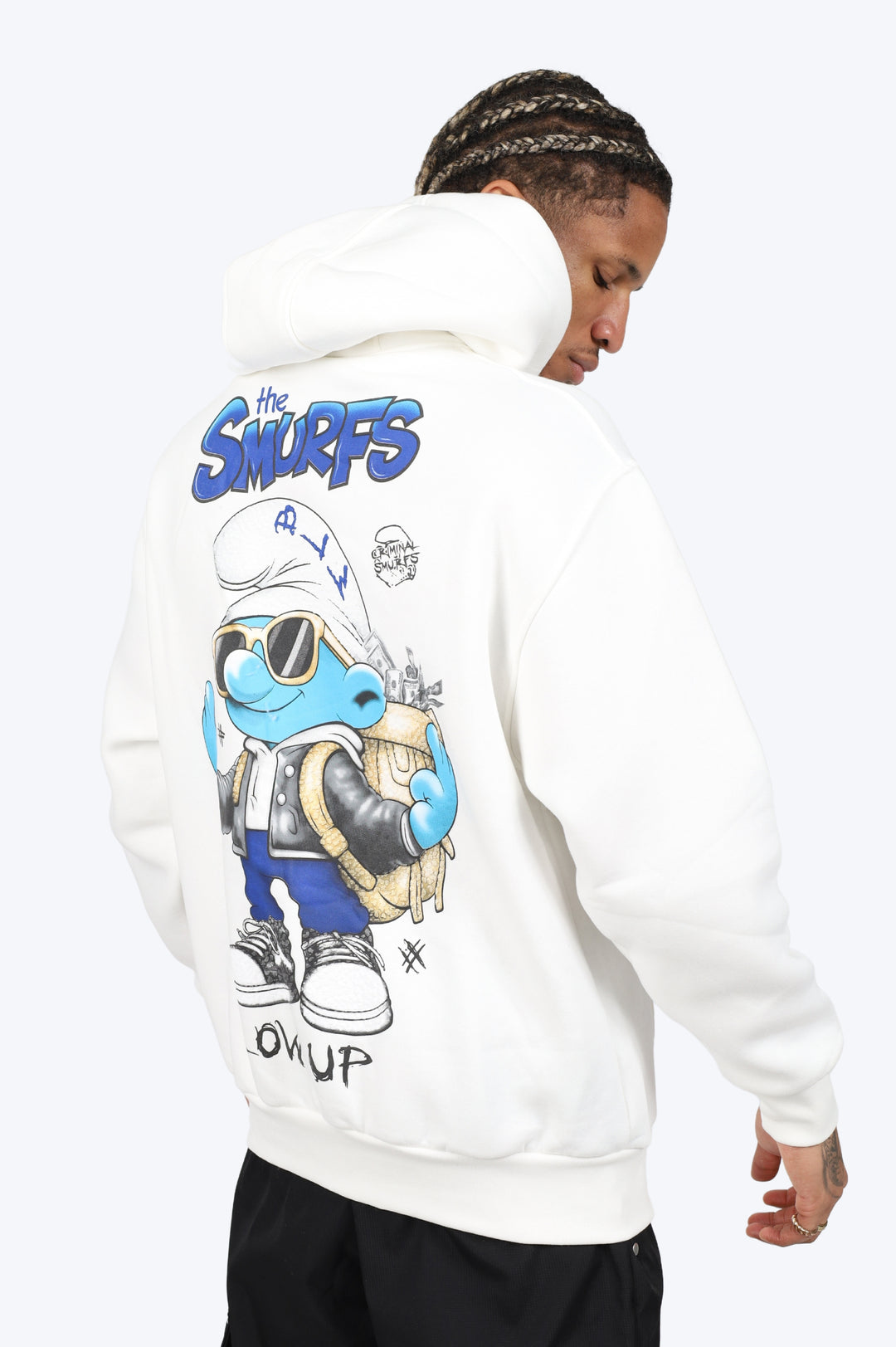 HOODIE "SMURF STYLE" - BLANC