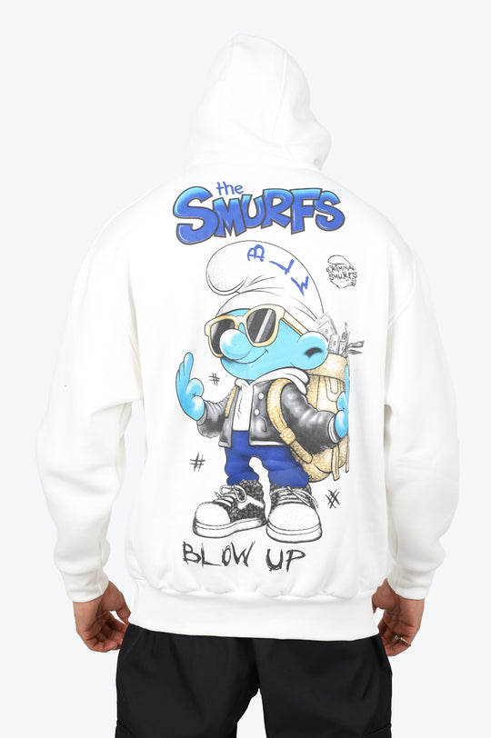 HOODIE "SMURF STYLE" - BLANC