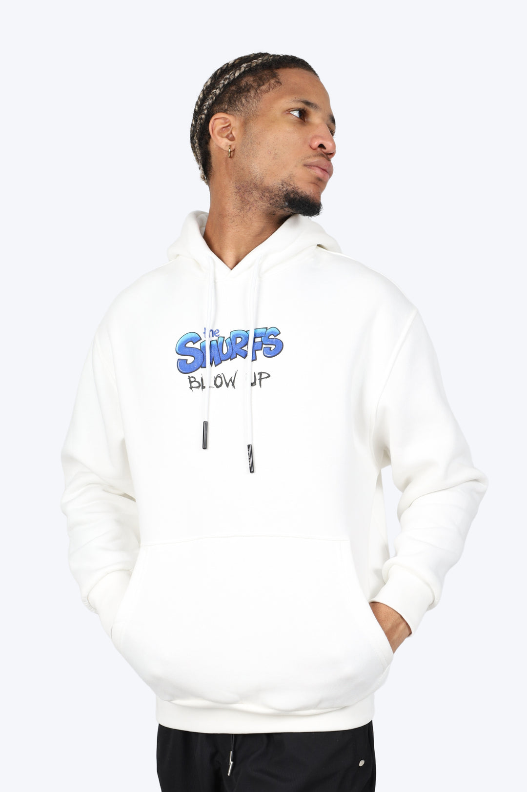 HOODIE "SMURF STYLE" - BLANC