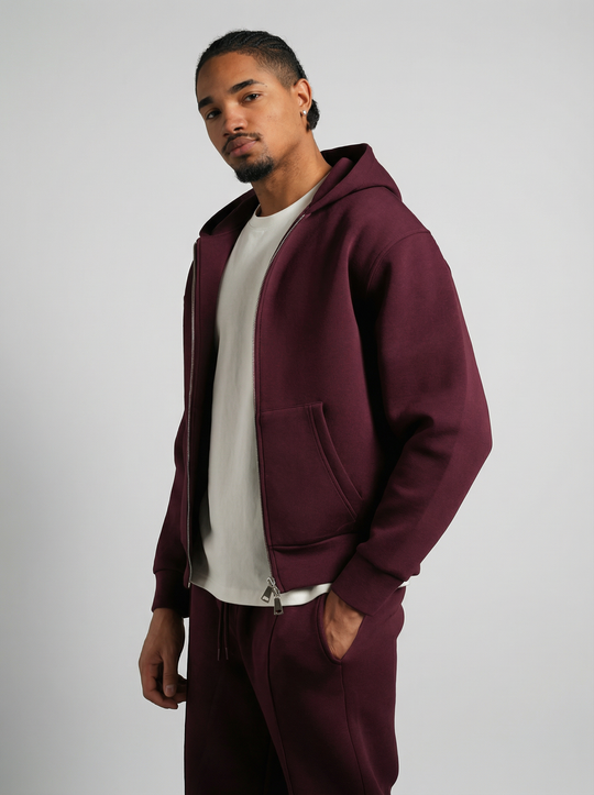 Ensemble chill Zippé - Bordeau