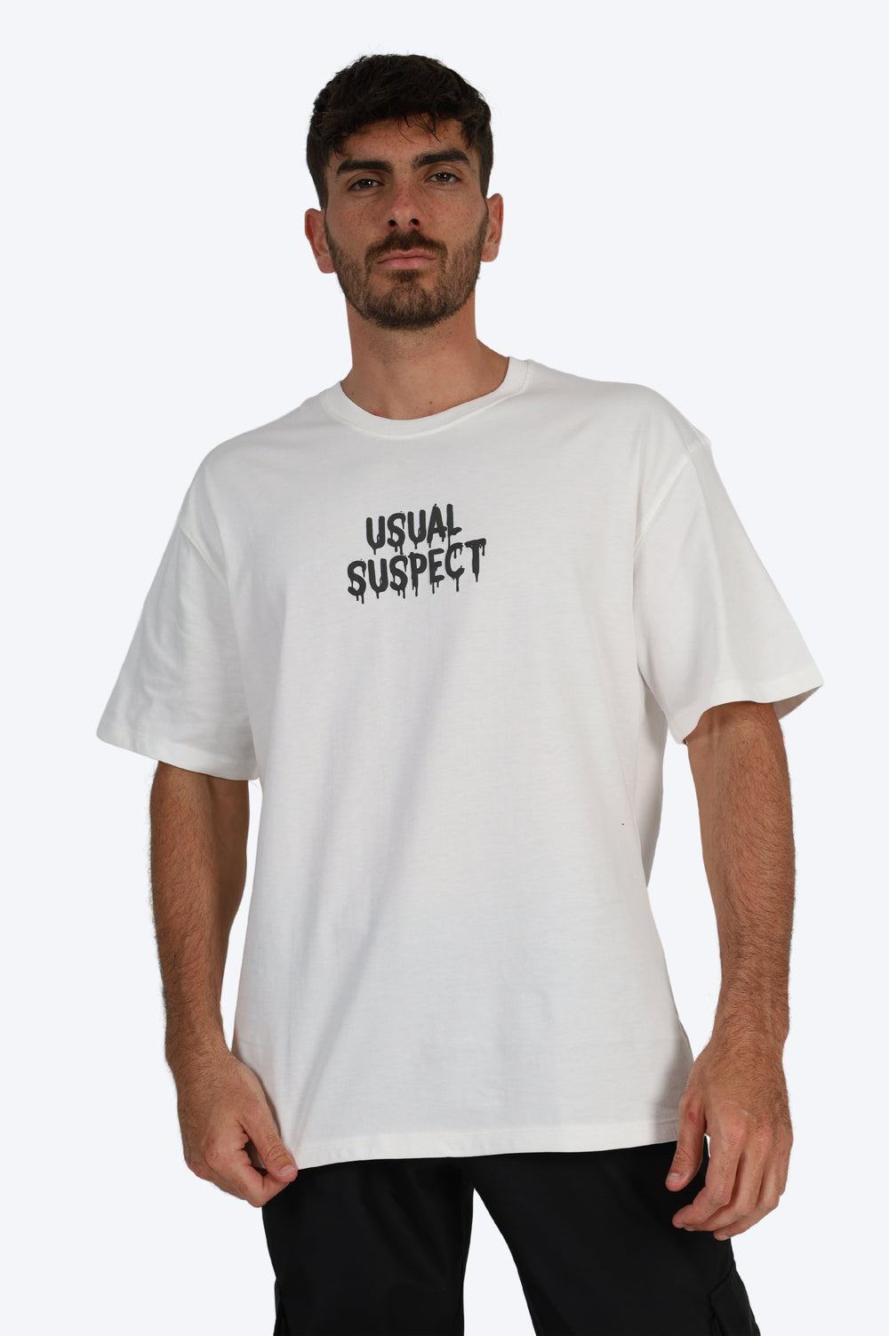 T-SHIRT USUAL SUSPECT - BLANC