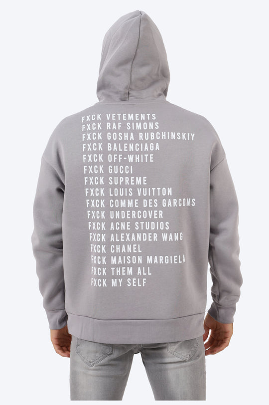 SWEAT "FXCK" GRIS