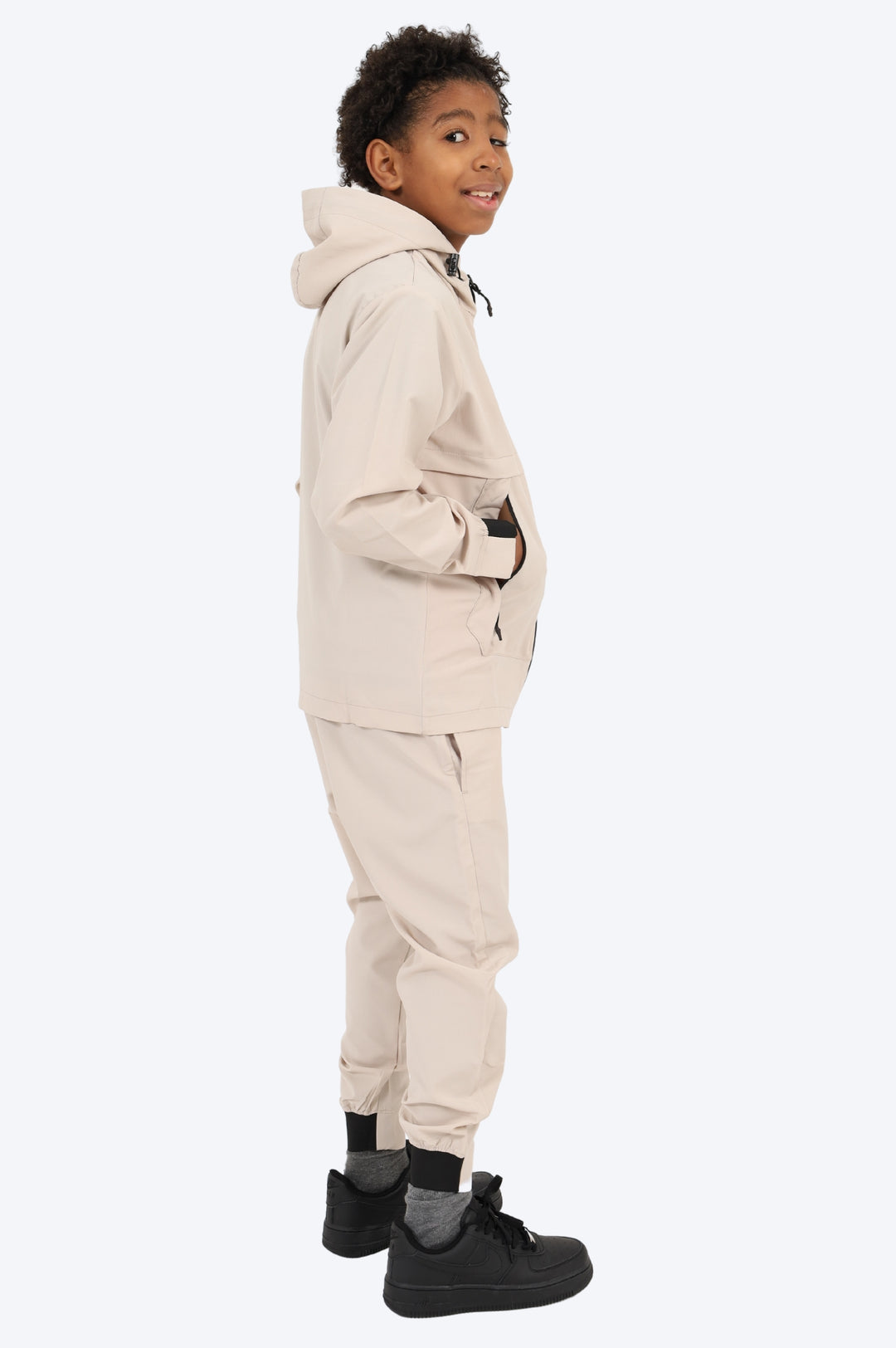 SURVÊTEMENT ALPHA ENFANT VESTE ET PANTALON - BEIGE