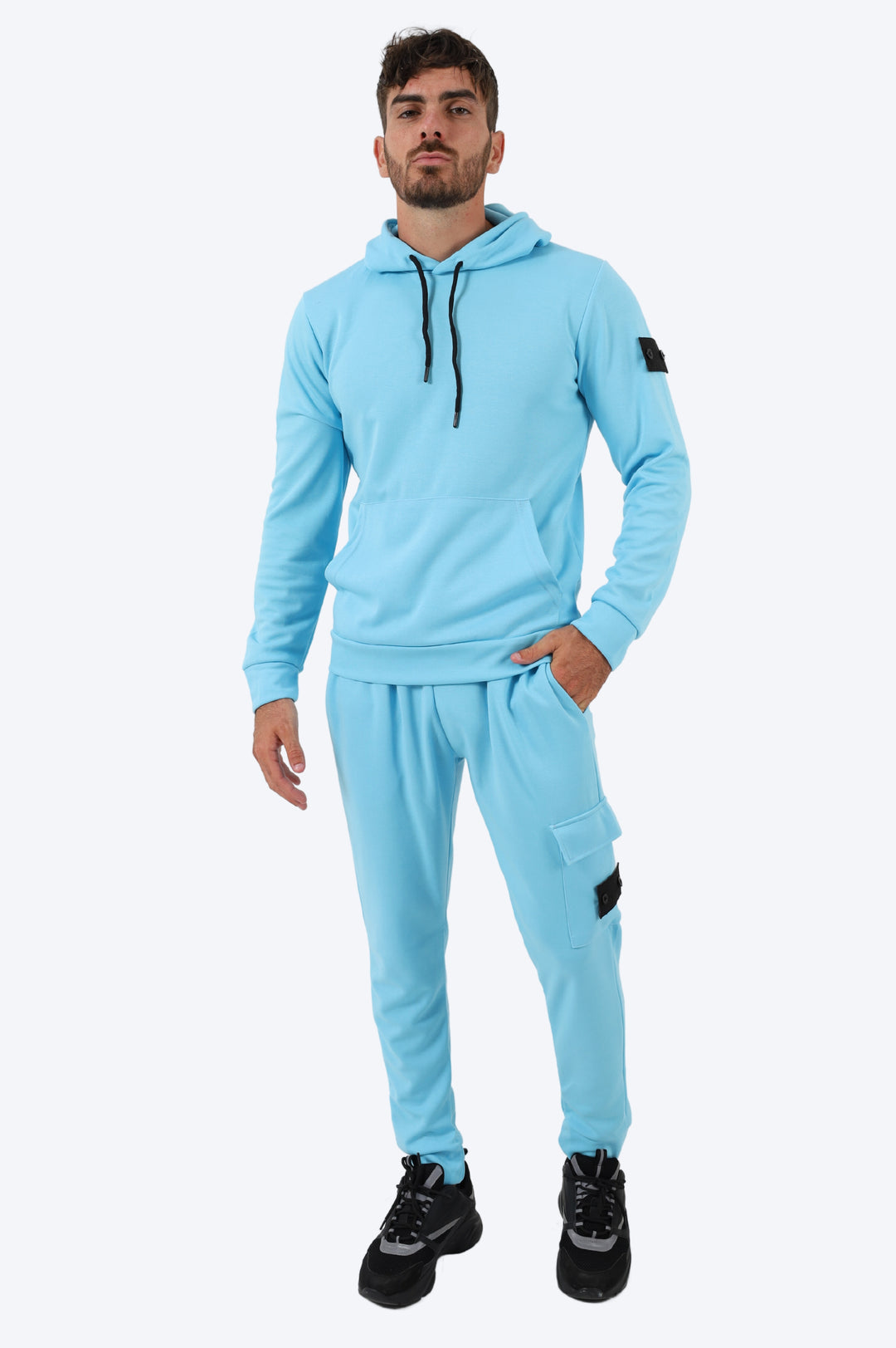 ENSEMBLE STREETWEAR CAPUCHE ALPHA - BLEU CIEL