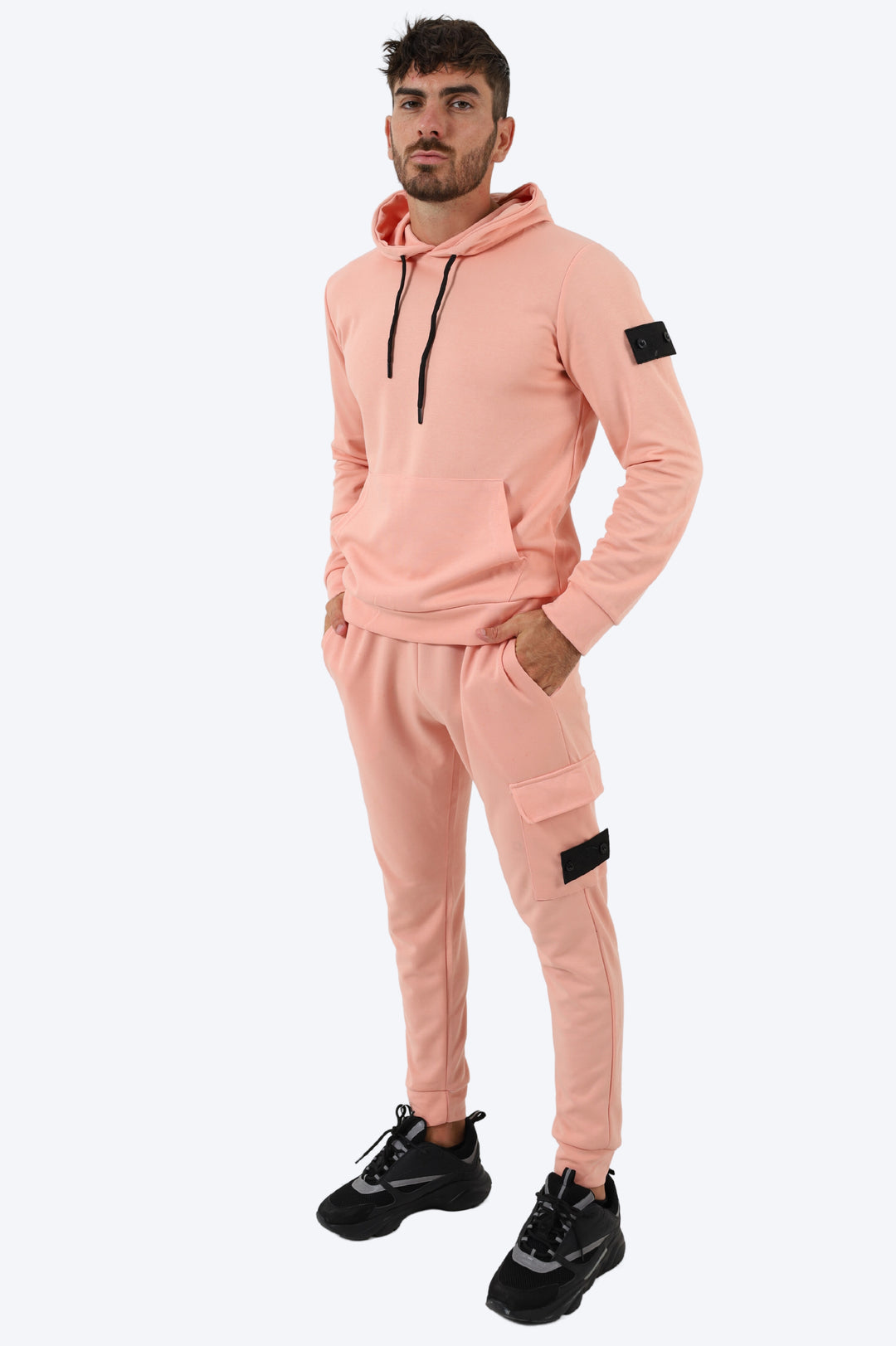 ENSEMBLE STREETWEAR CAPUCHE ALPHA - SAUMON