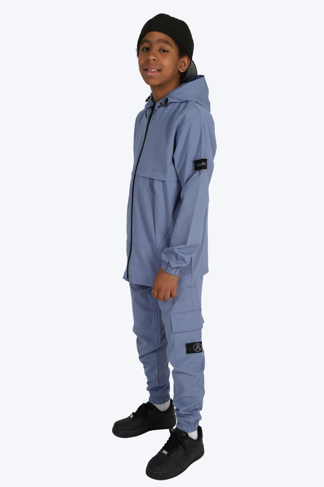 SURVÊTEMENT ALPHA ENFANT VESTE ET PANTALON - BLEU FONCÉ