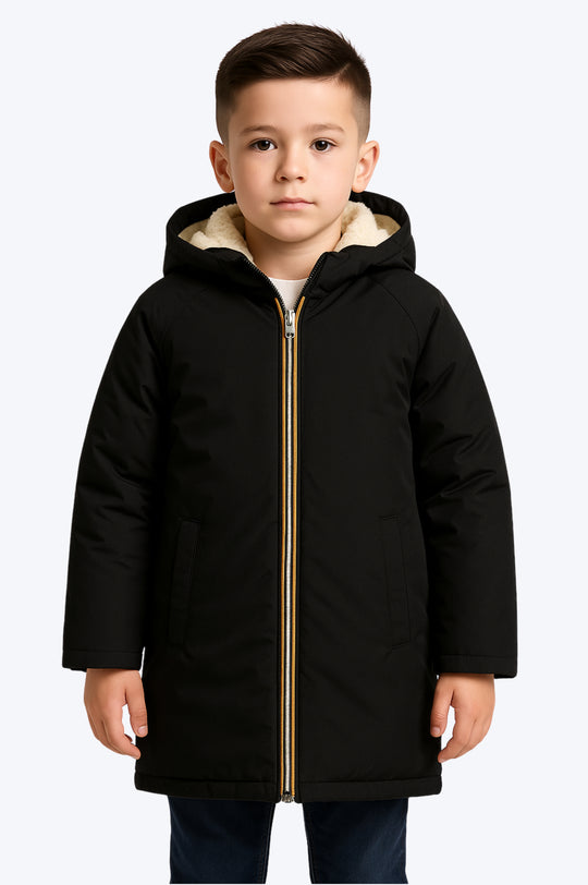 Doudoune Sherpa Junior Longue - NOIR