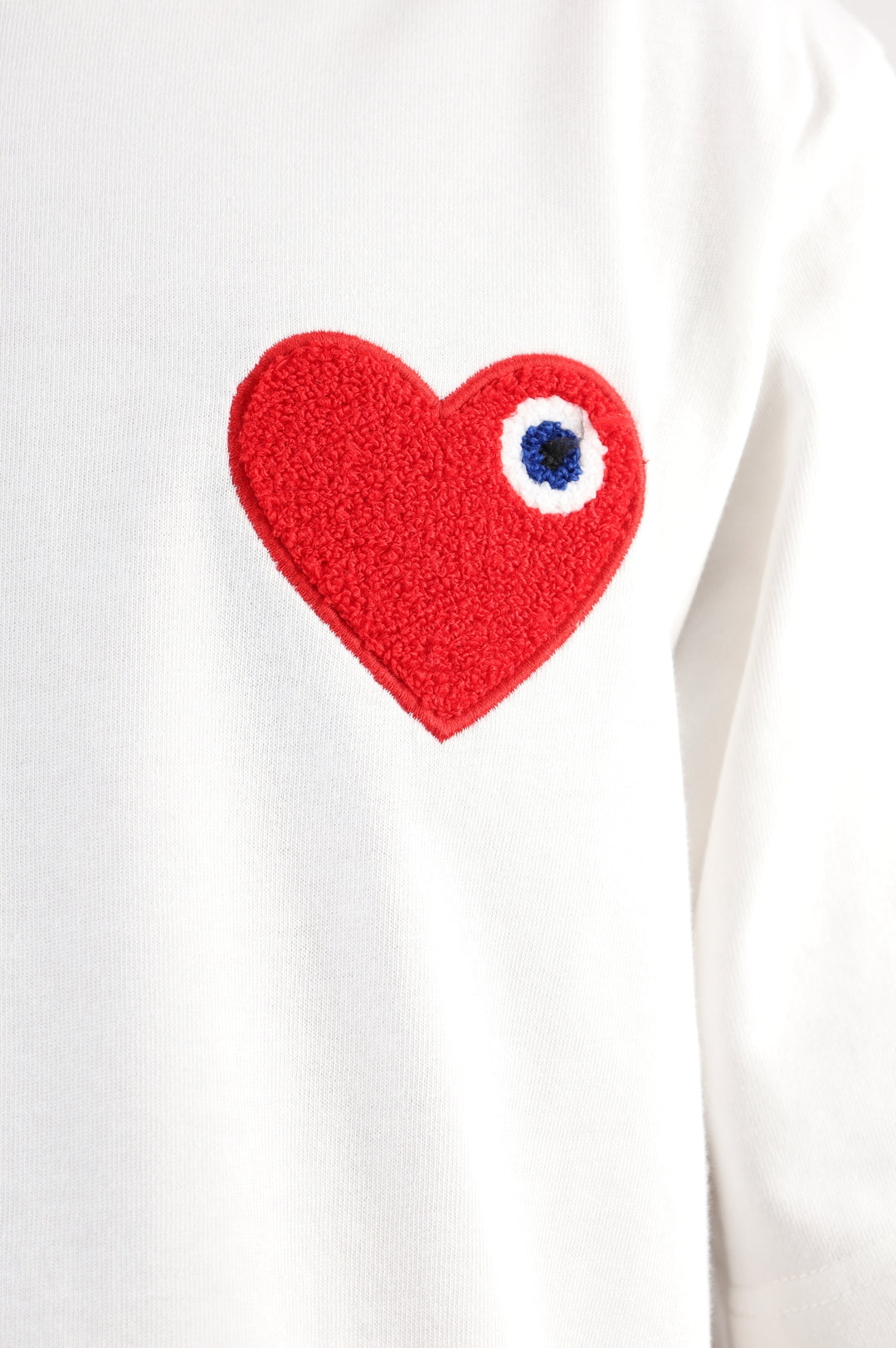 T-SHIRT BLANC - CŒUR ROUGE