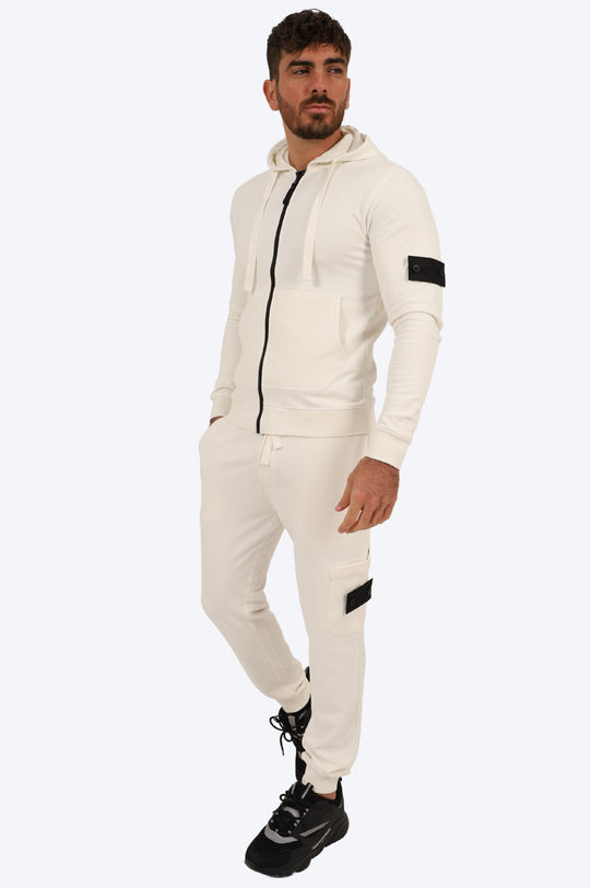 ENSEMBLE SPORTIF ALPHA 100% COTON - BLANC