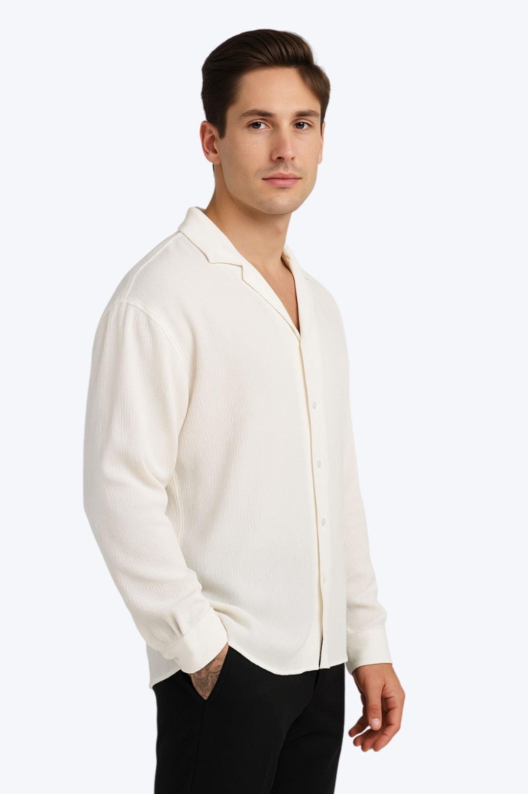CHEMISE "SIGNATURE ÉLÉGANCE" - BLANC
