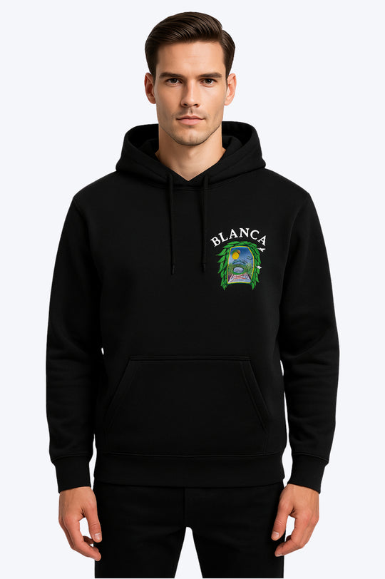 Sweat Capuche Blanca - NOIR