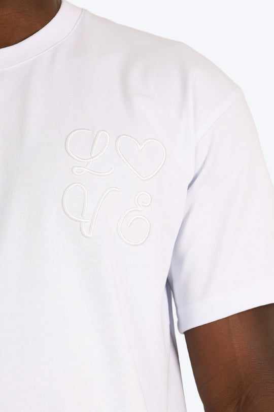 T-SHIRT LOVE - BLANC