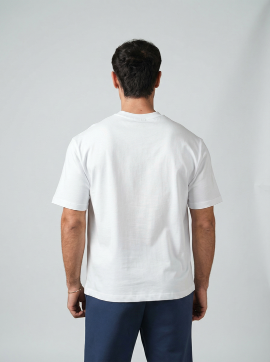 T-Shirt Homme Premium Coupe Moderne - Blanc