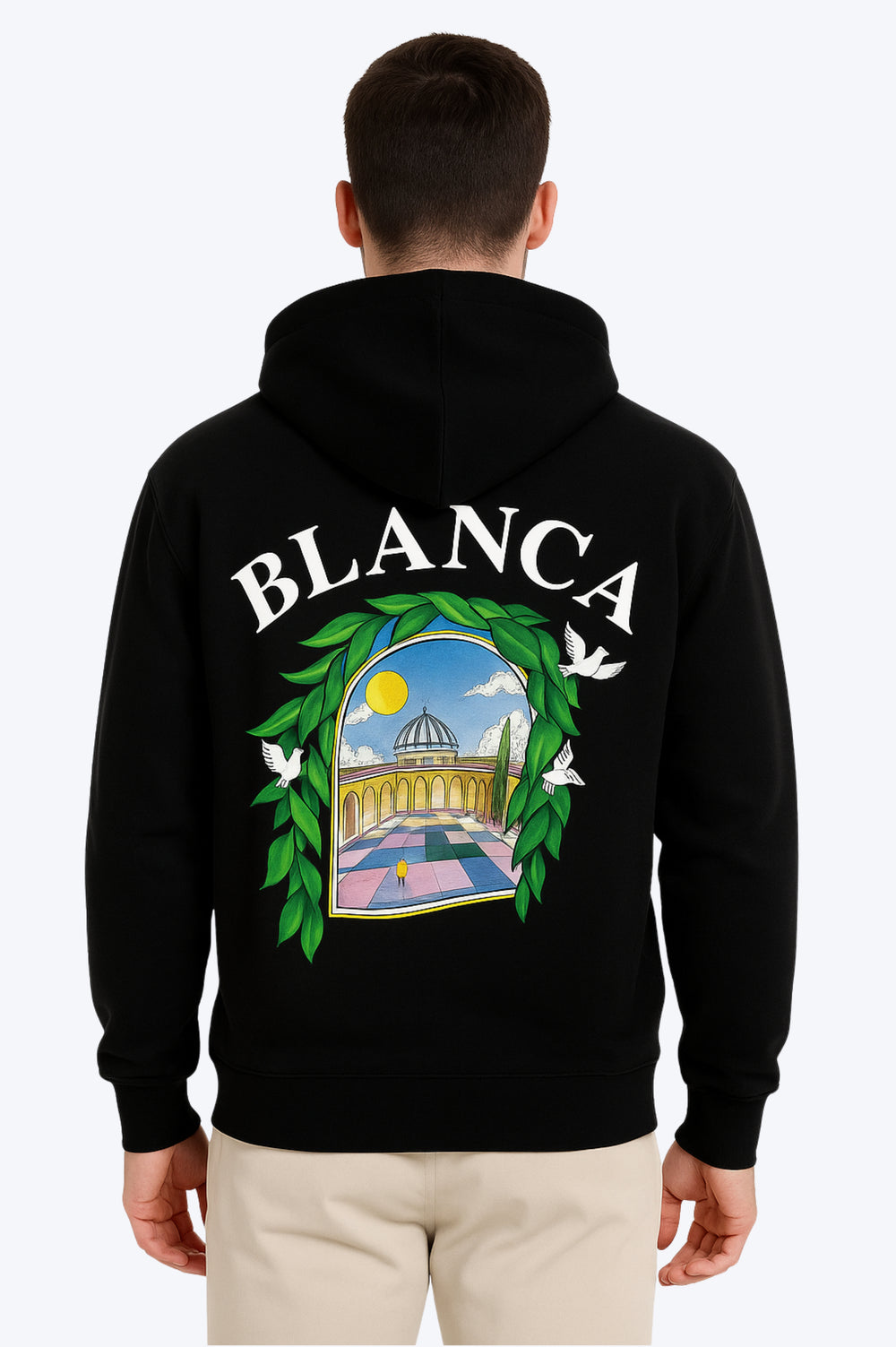 Sweat Capuche Blanca - NOIR
