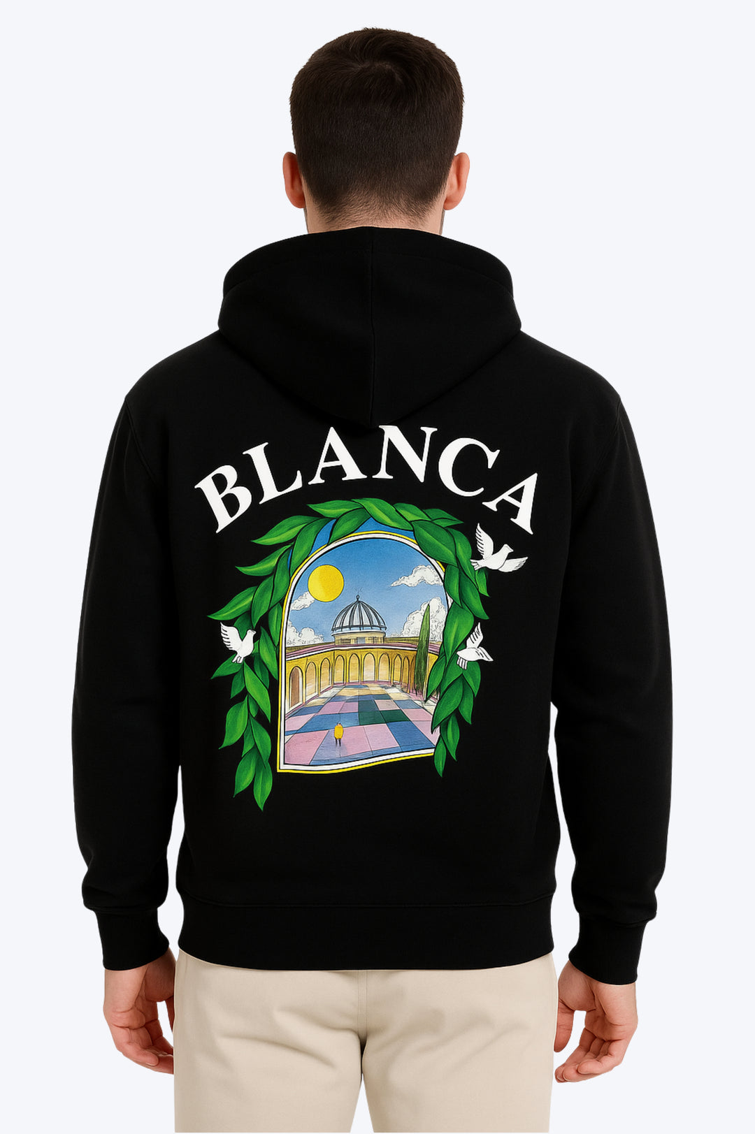 Sweat Capuche Blanca - NOIR