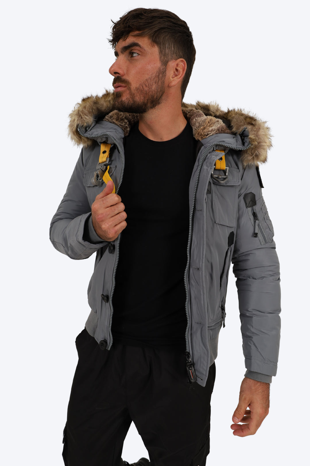 PARKA AVENTURE POLAIRE URBAINE - GRIS