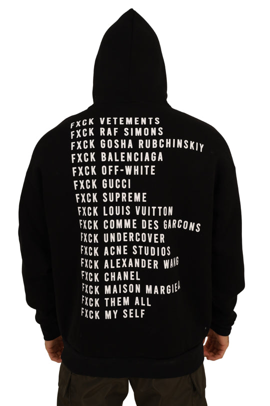 SWEAT "FXCK" NOIR