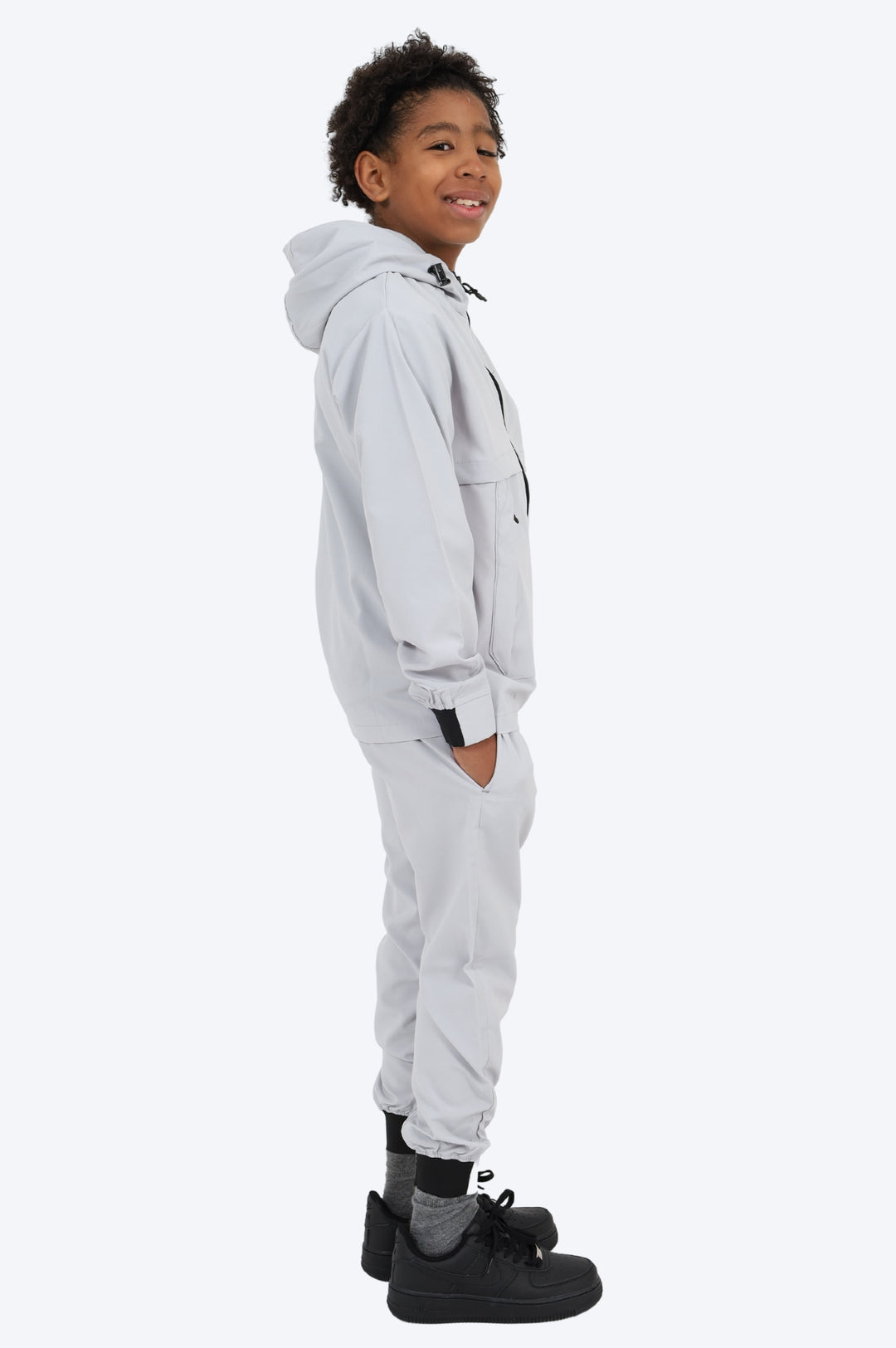 SURVÊTEMENT ALPHA ENFANT VESTE ET PANTALON - GRIS