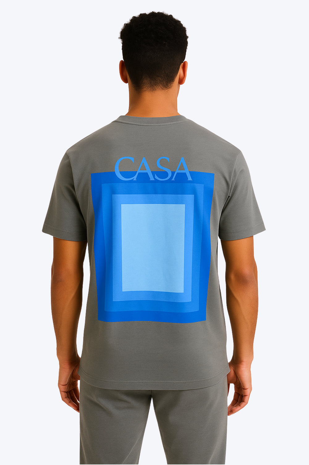 T-shirt Moderne avec Logo “CASA” - GRIS