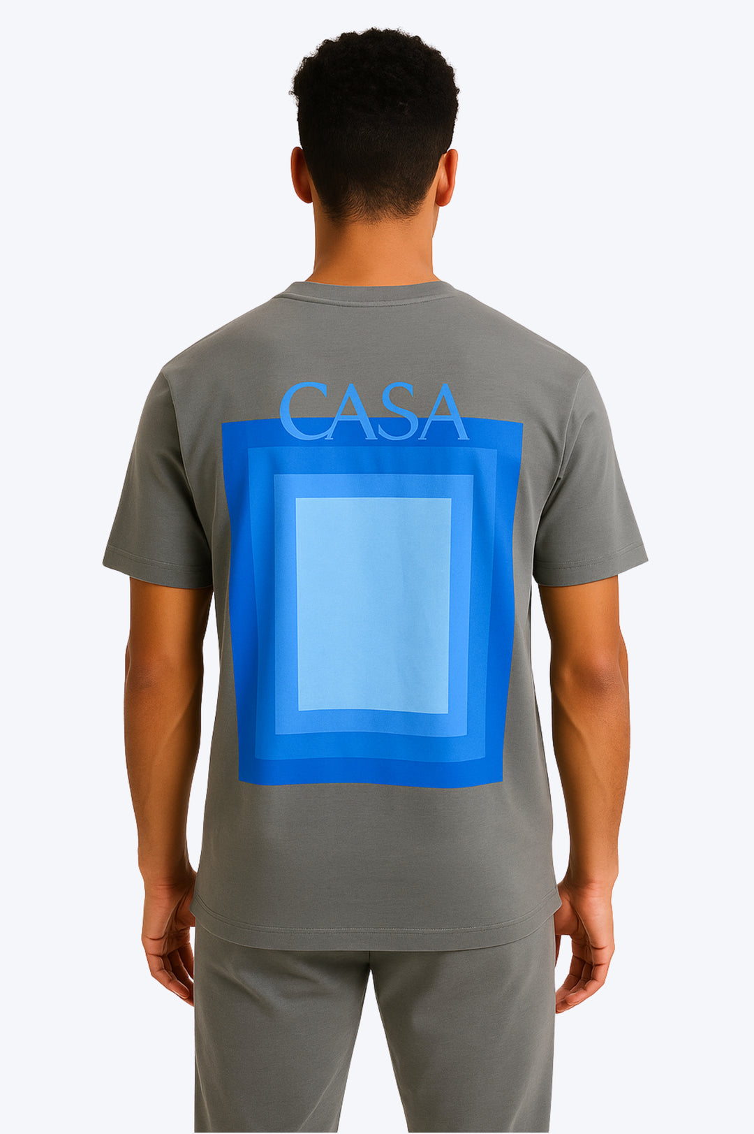 T-shirt Moderne avec Logo “CASA” - GRIS