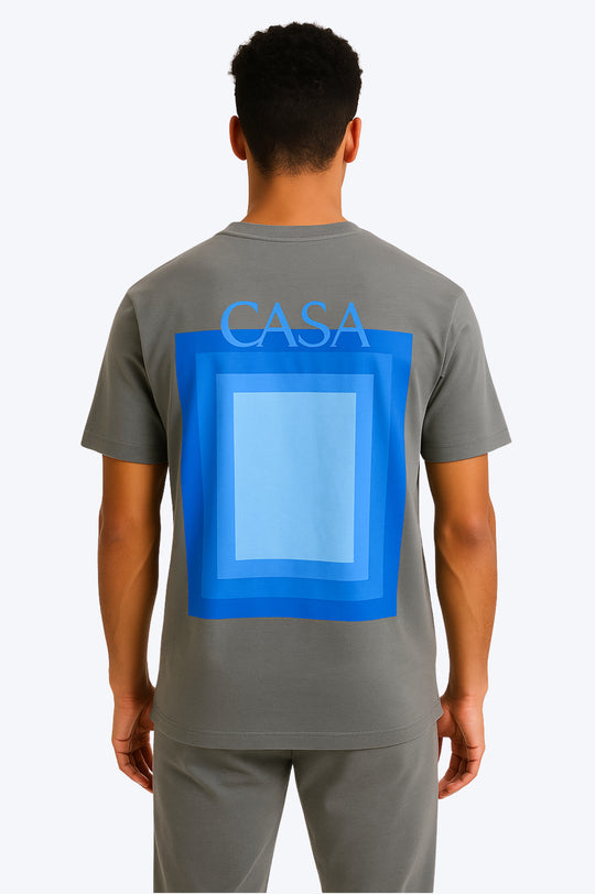 T-shirt Moderne avec Logo “CASA” - GRIS