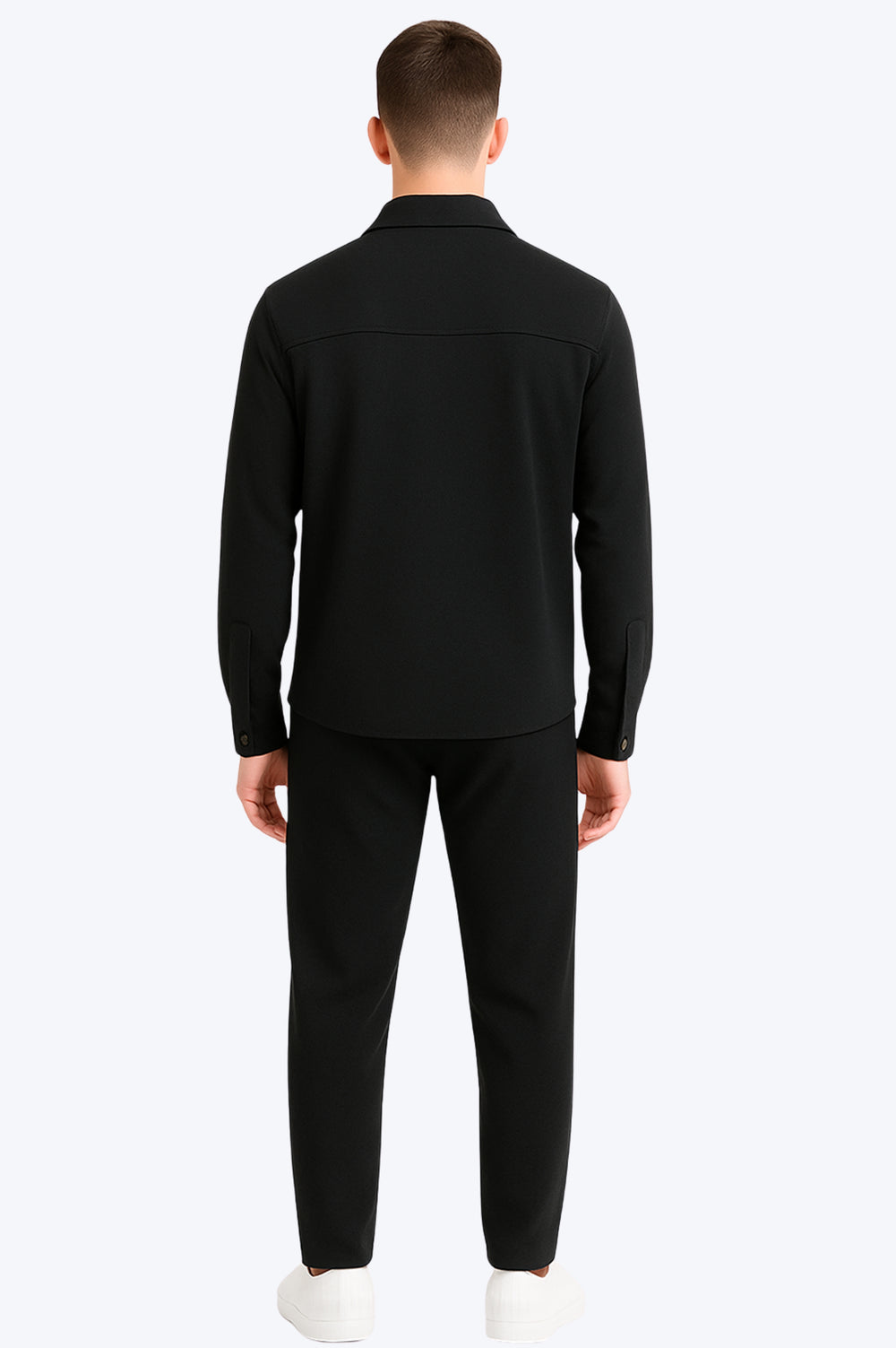 Ensemble Surchemise & Pantalon Viscose - NOIR