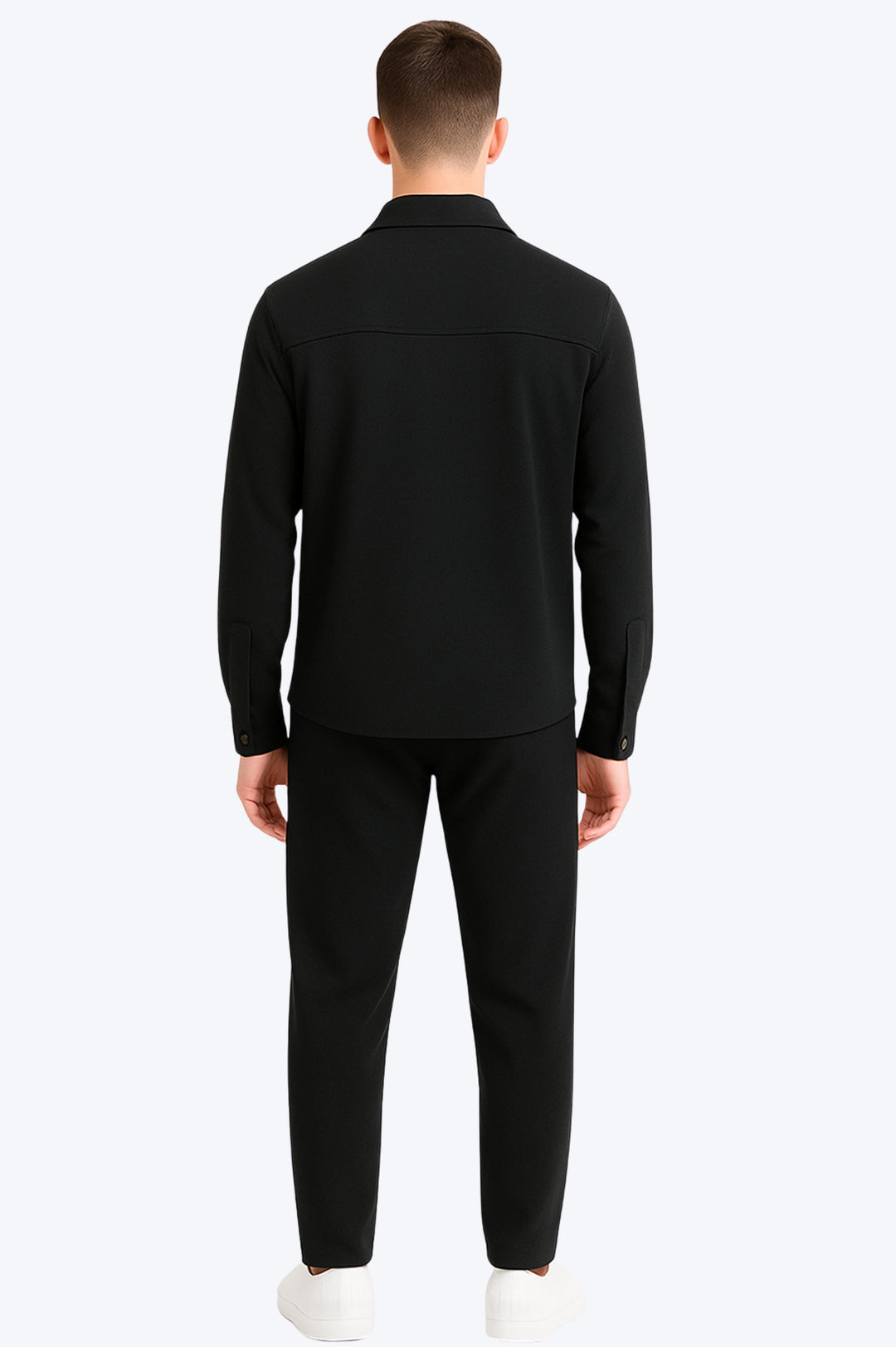Ensemble Surchemise & Pantalon Viscose - NOIR