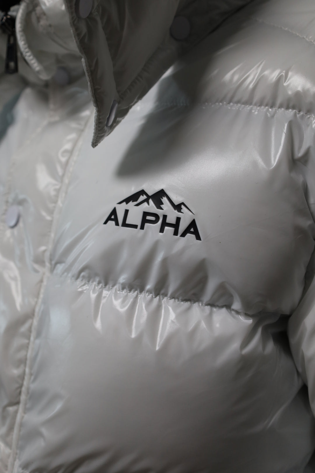 Doudoune Homme Hiver ALPHA – Modèle Blanc Glacier Brillant