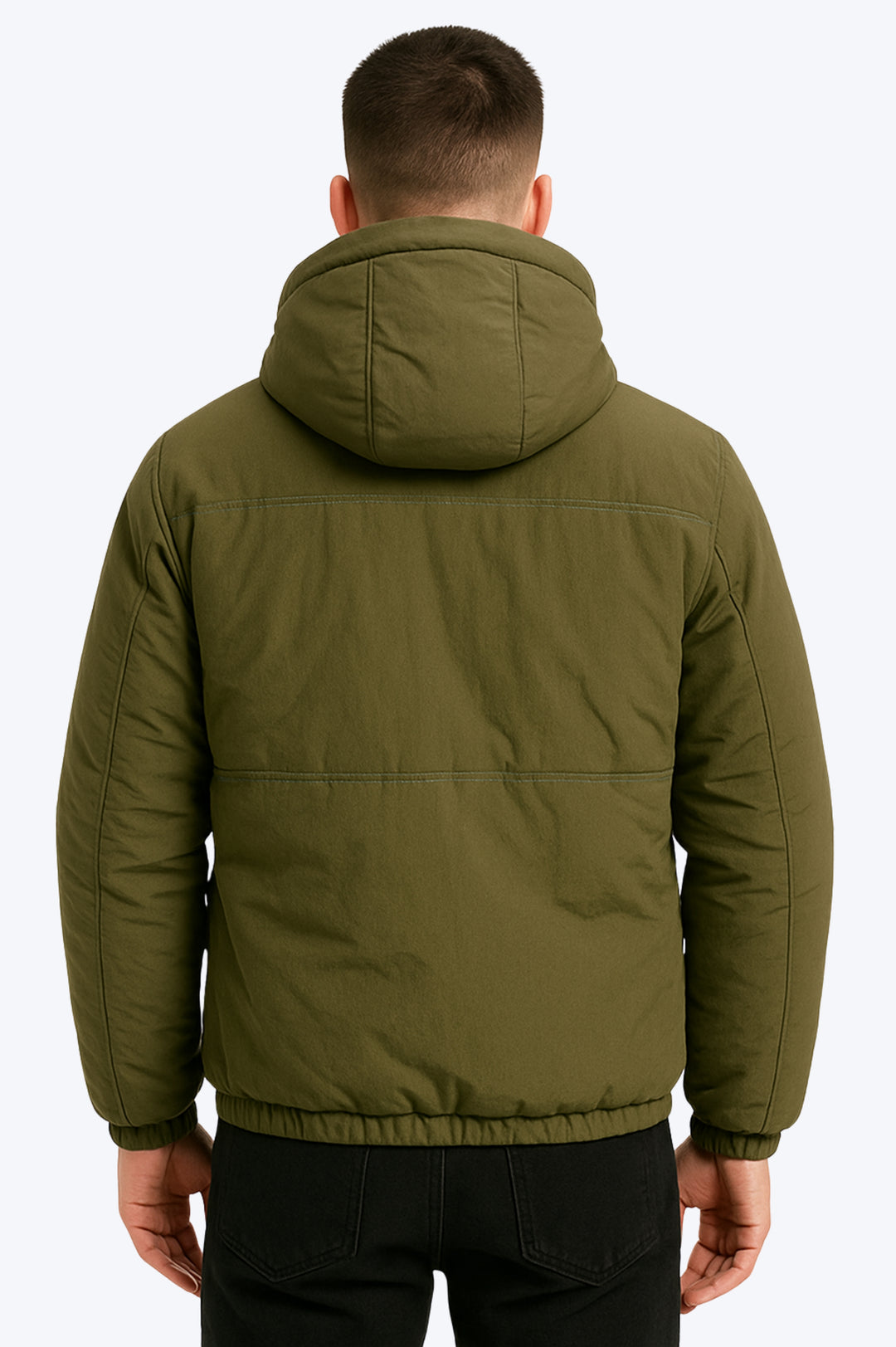 Doudoune Sherpa Zippée - VERT KAKI