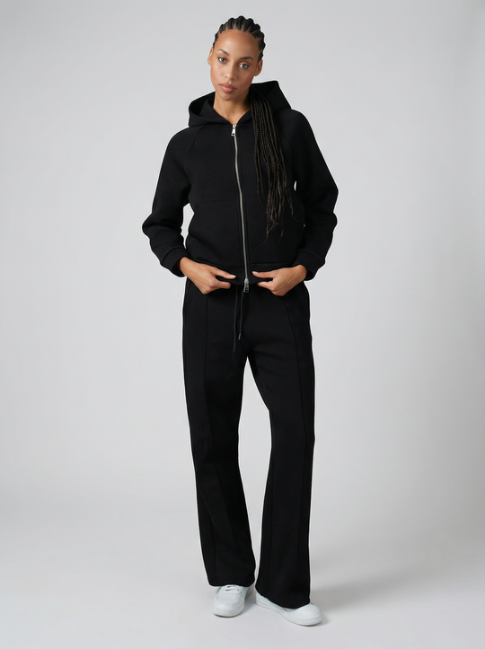 Ensemble chill Zippé Femme - Noir