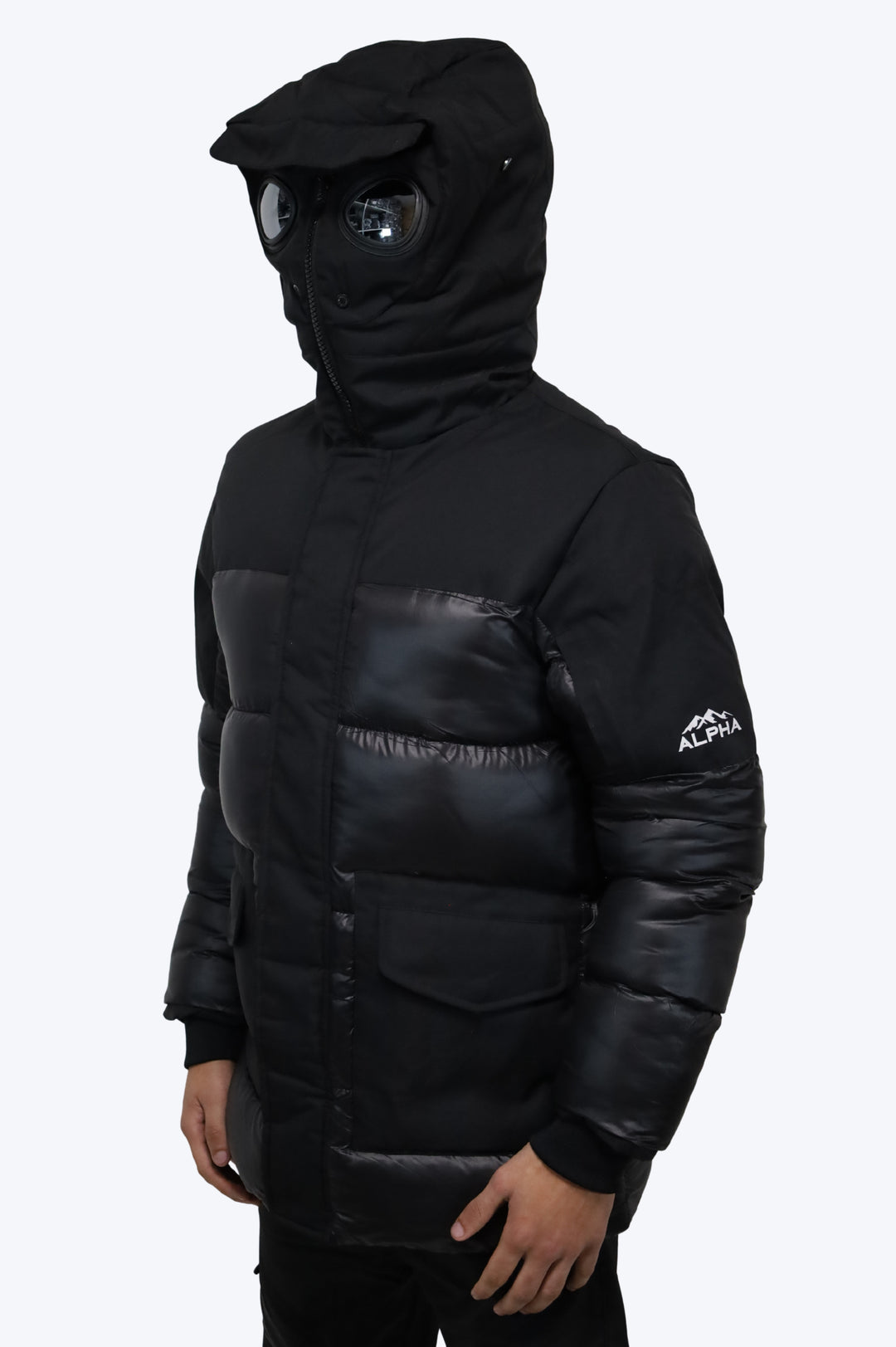 Doudoune Longue ALPHA Homme – Capuche Masque Intégré
