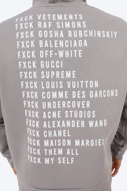 SWEAT "FXCK" GRIS