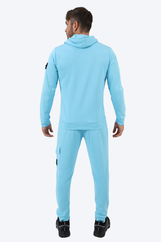 ENSEMBLE STREETWEAR CAPUCHE ALPHA - BLEU CIEL