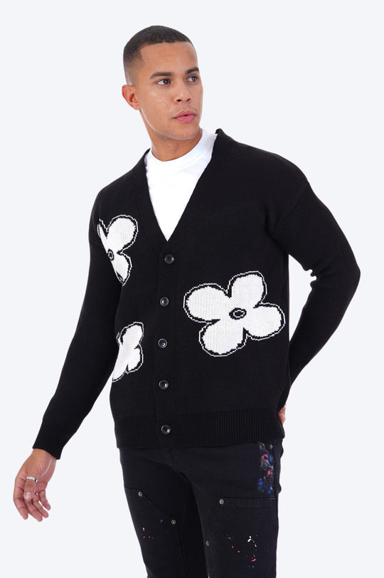 CARDIGAN BUTTERFLY CHARM - NOIR