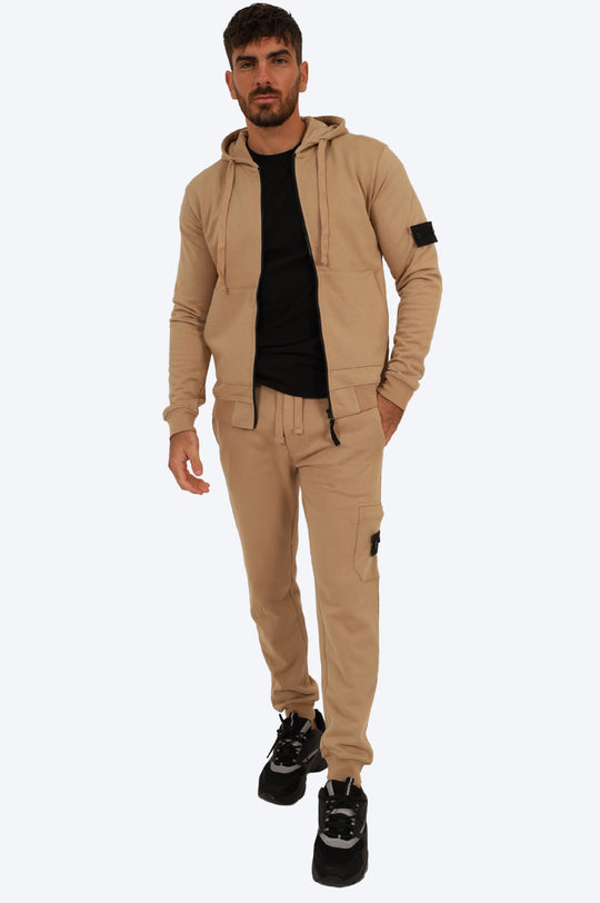 ENSEMBLE SPORTIF ALPHA 100% COTON - BEIGE