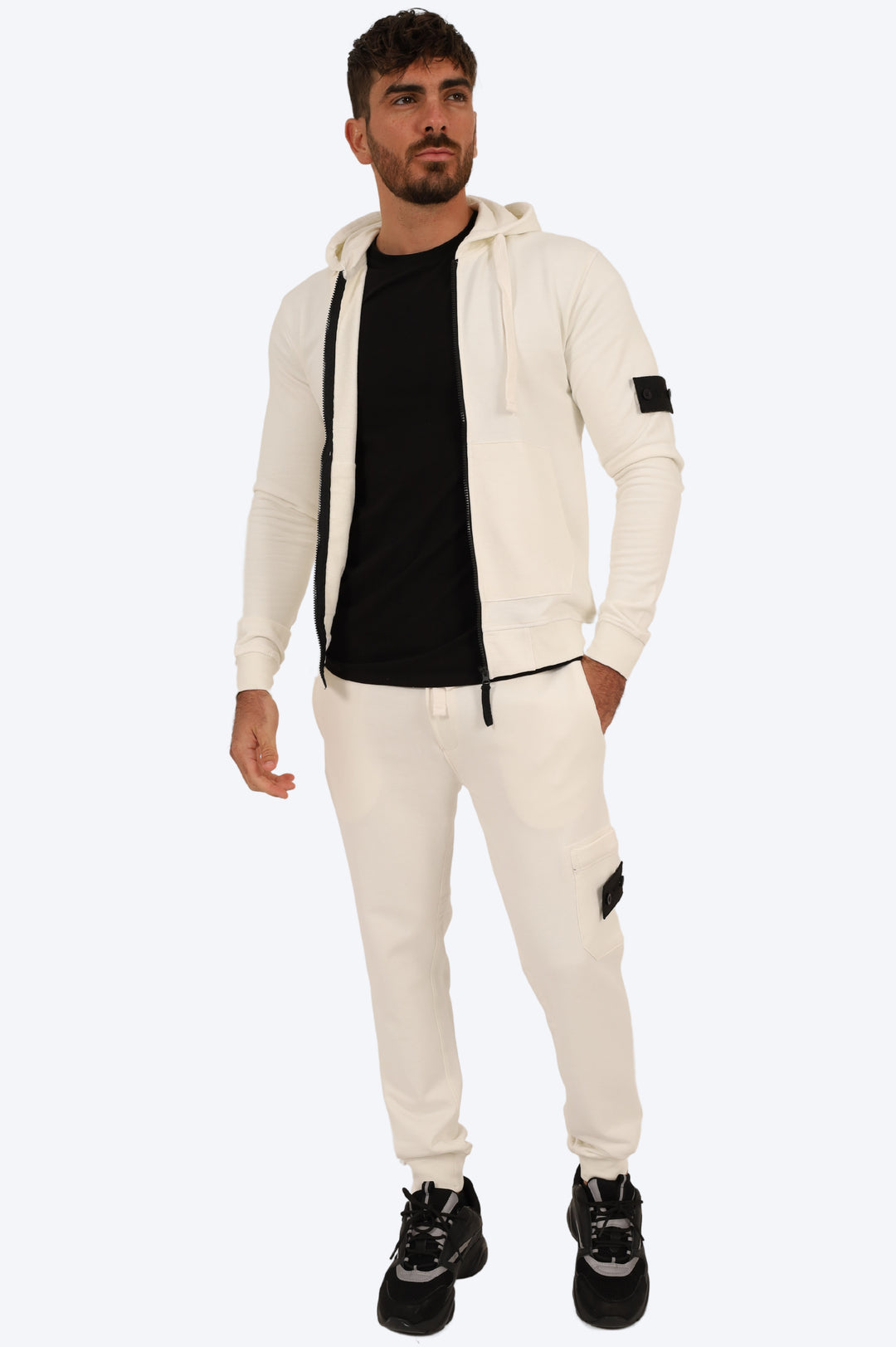 ENSEMBLE SPORTIF ALPHA 100% COTON - BLANC