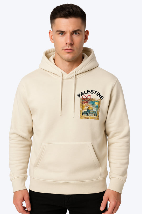Sweat Capuche Palestine - BEIGE