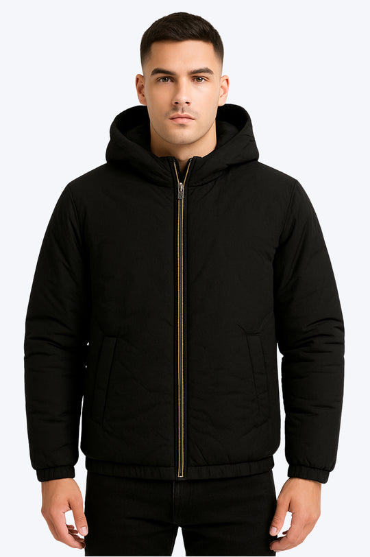 Doudoune Sherpa Zippée - NOIR