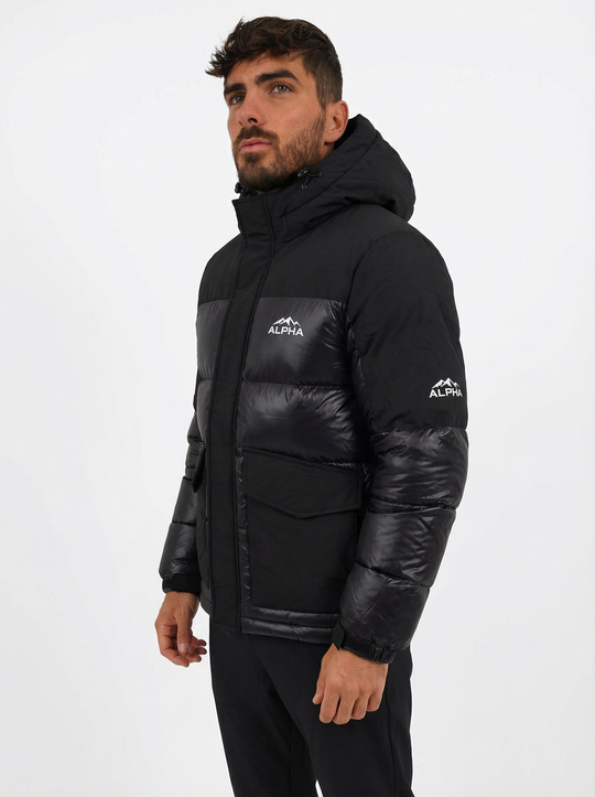 Doudoune Homme Hiver Noire Alpha
