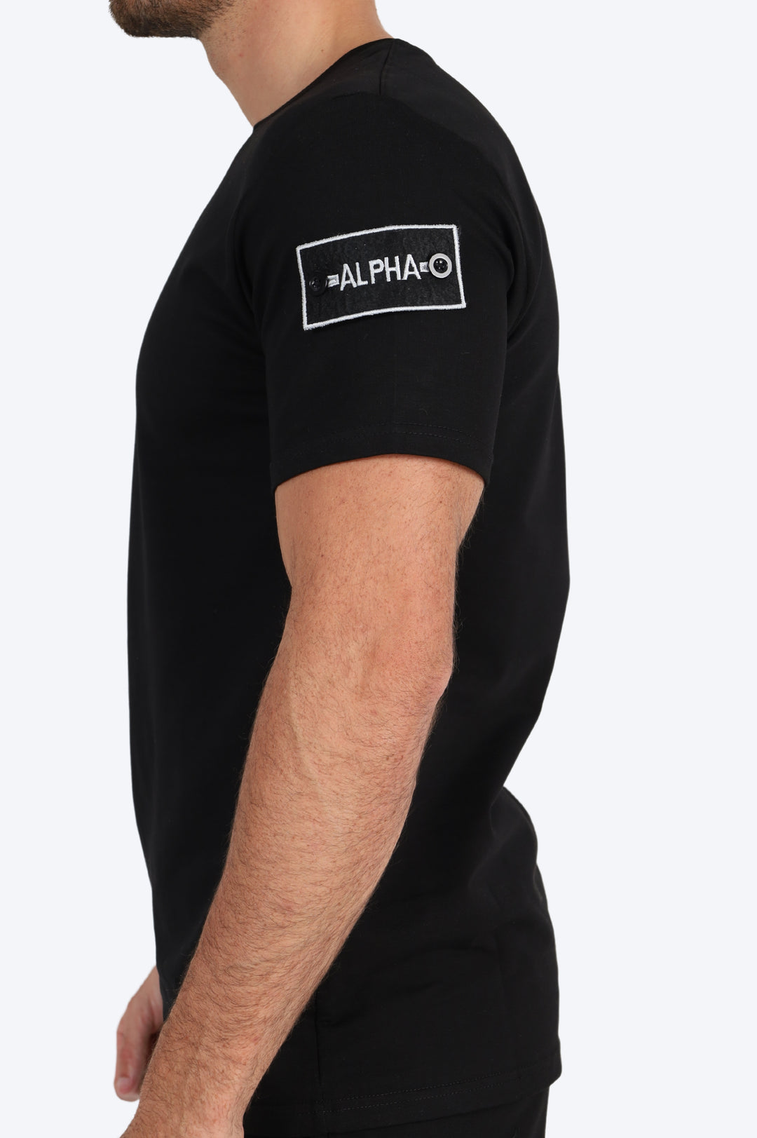 ENSEMBLE SHORT & T SHIRT ALPHA 100% COTON - NOIR