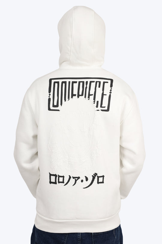 SWEAT ONE PIECE ZORO - BLANC