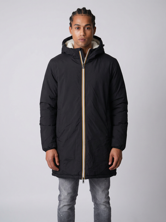 Doudoune Longue Coupe Vent & Ultra Chaude - Noir