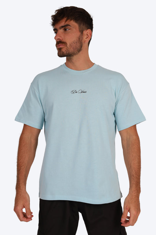 T-SHIRT DA VINCI - BLEU