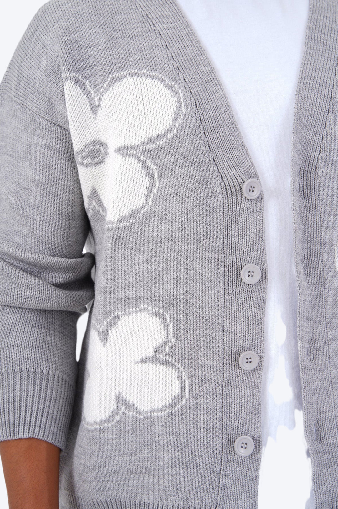 CARDIGAN BUTTERFLY CHARM - GRIS