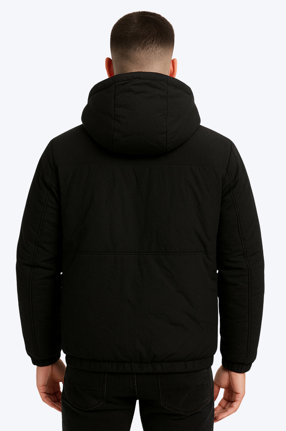 Doudoune Sherpa Zippée - NOIR