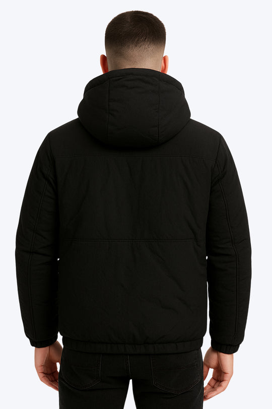 Doudoune Sherpa Zippée - NOIR