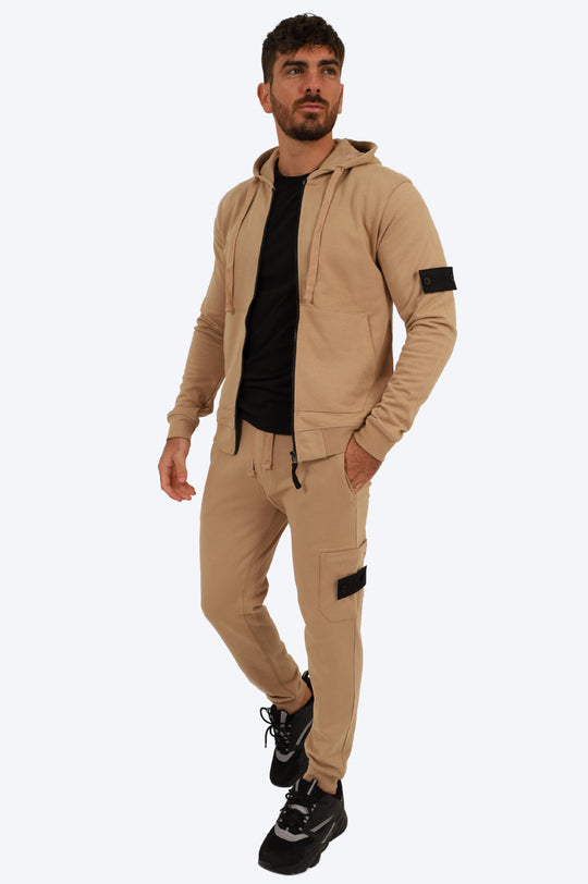 ENSEMBLE SPORTIF ALPHA 100% COTON - BEIGE