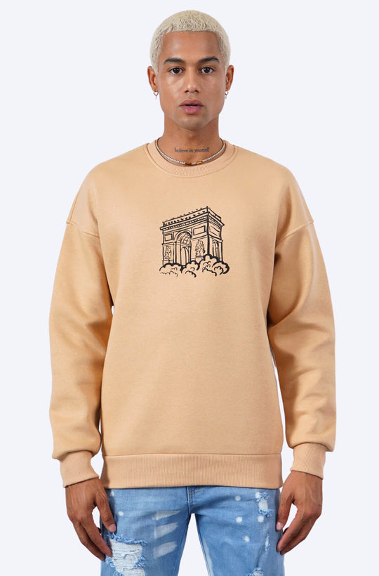 SWEAT ARC DE TRIOMPHE BEIGE