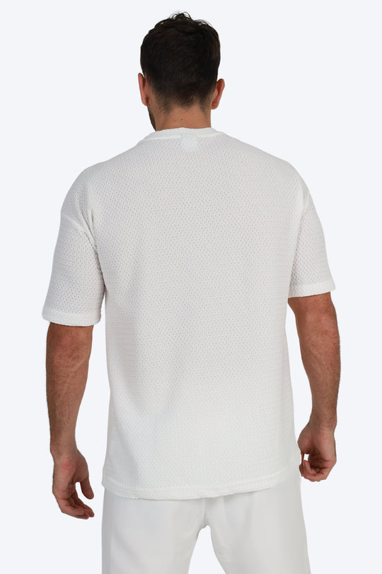 T-SHIRT AÉRÉ - BLANC